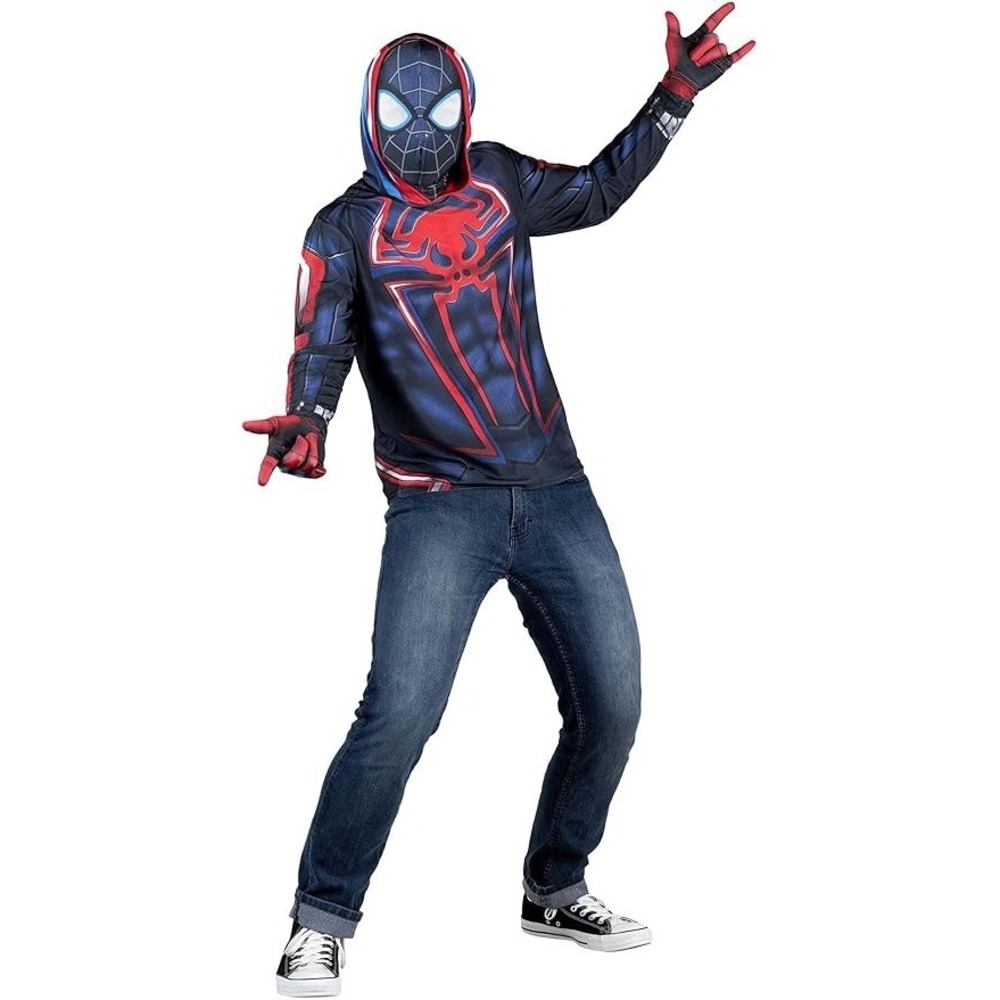 Marvel Spider-Man Miles Morales 2099 Adult Costume Top XL